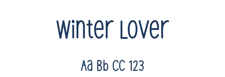 Winter Lover Font Preview
