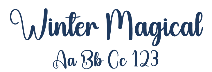 Winter Magical Font Preview