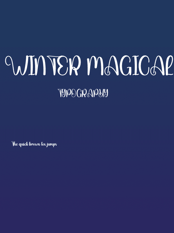 Winter Magical Poster