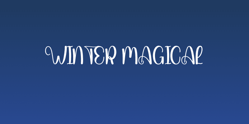 Winter Magical Social Header