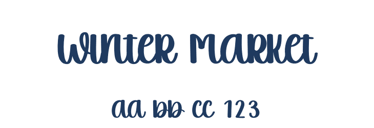 Winter Market Font Preview