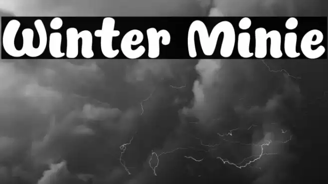 Winter Minie Font examples