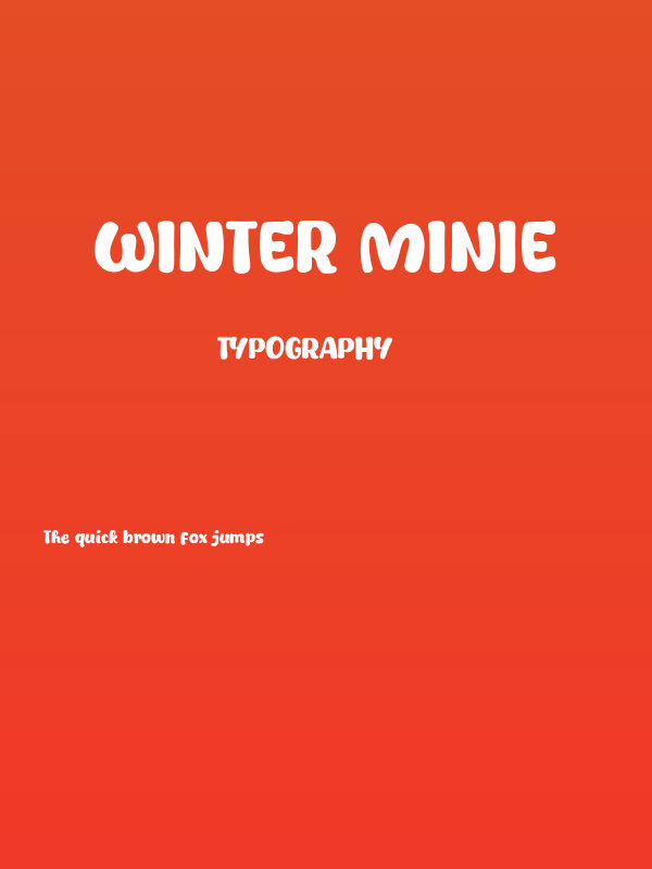 Winter Minie Poster