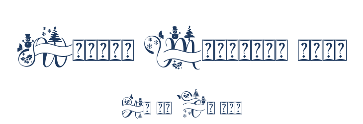 Winter Monogram Demo Font Preview