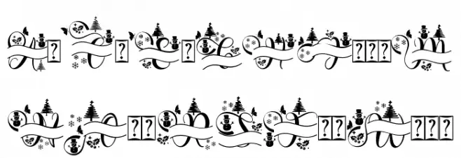 Winter Monogram Demo Fuentes OTROS CHARS