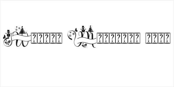 Winter Monogram Demo Logo