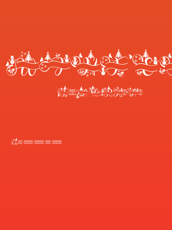 Winter Monogram Demo Poster