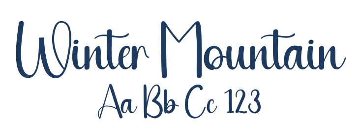 Winter Mountain Font Preview