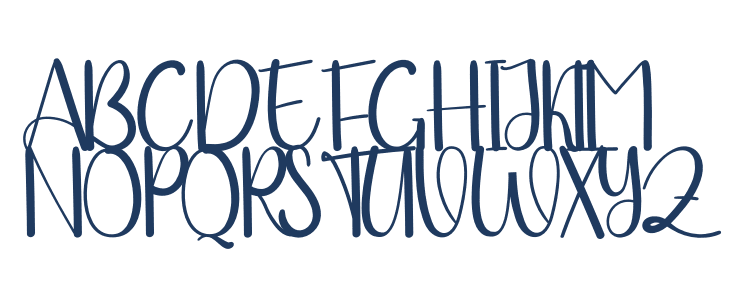 Winter Mountain Uppercase