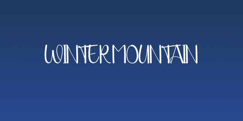 Winter Mountain Social Header
