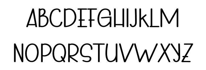 Winter Of Desember Font UPPERCASE