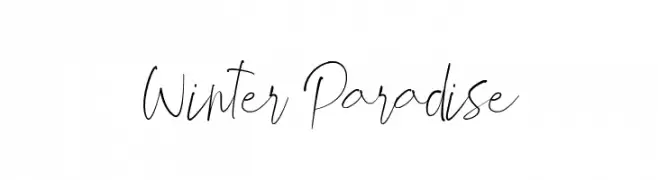 Winter Paradise  تنزيل الخطوط