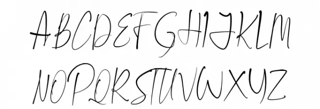 Winter Paradise Schriftart Groß