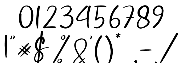 Winter Party Font OTHER CHARS