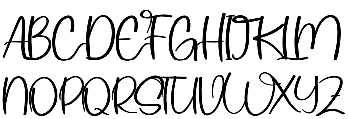 Winter Party Font UPPERCASE