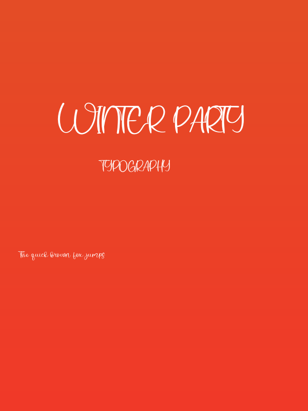 Winter Party Poster