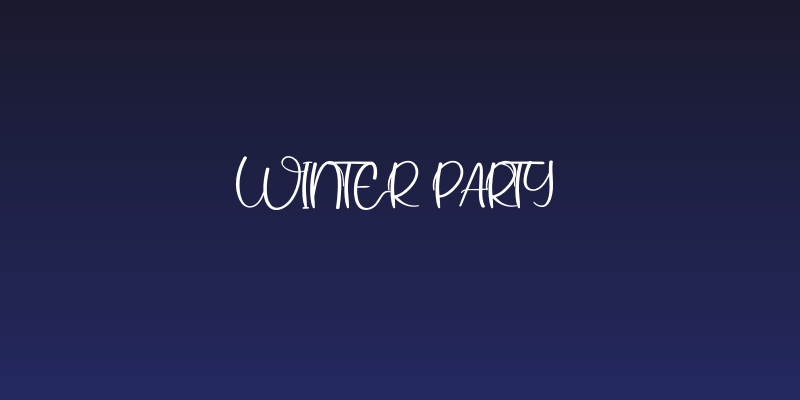Winter Party Social Header