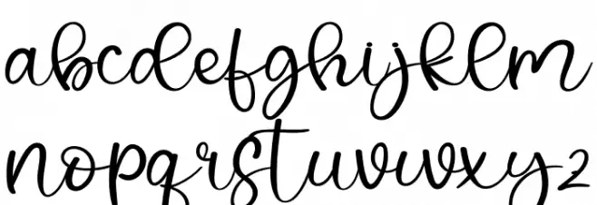 Winter Party फ़ॉन्ट लोअरकेस