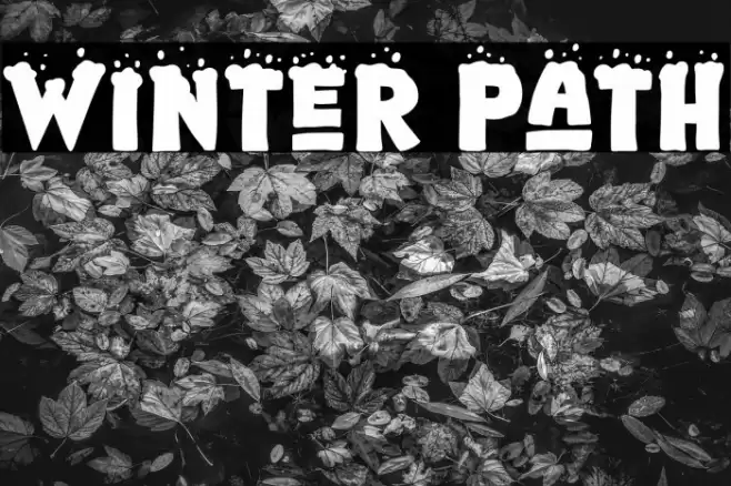 Winter Path Font examples