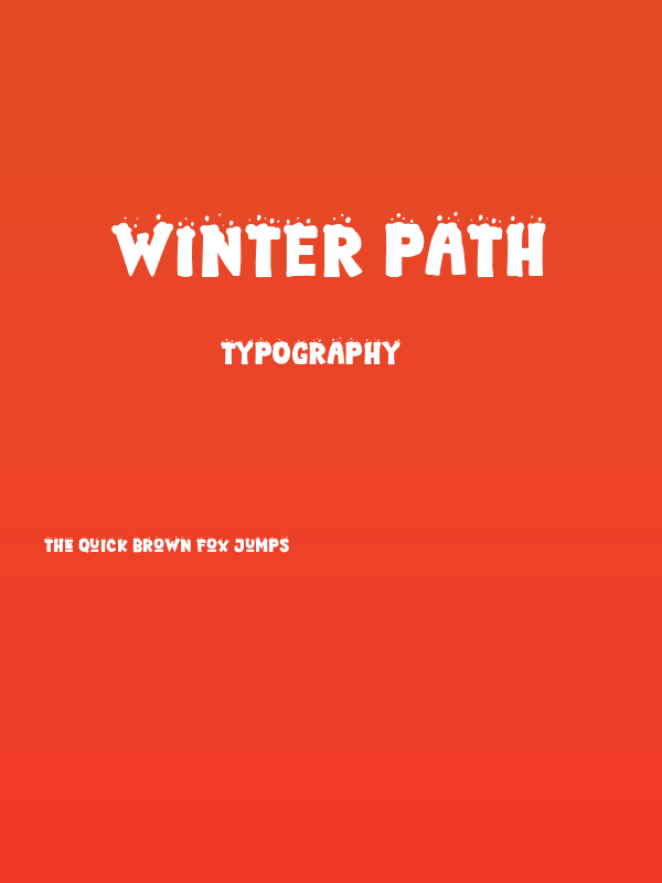Winter Path Poster
