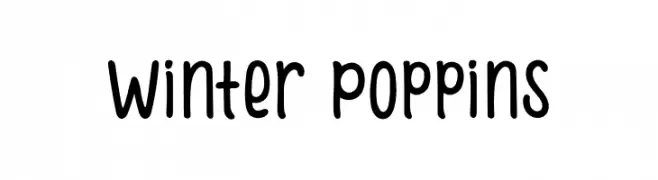 Winter Poppins  les polices de caractères gratuit tlcharger