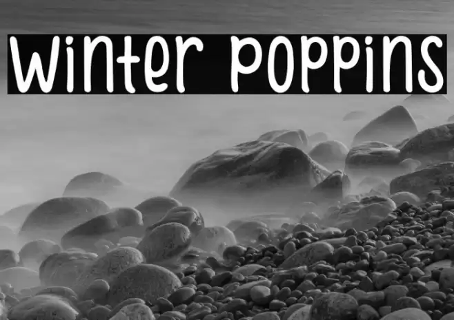 Winter Poppins Font examples