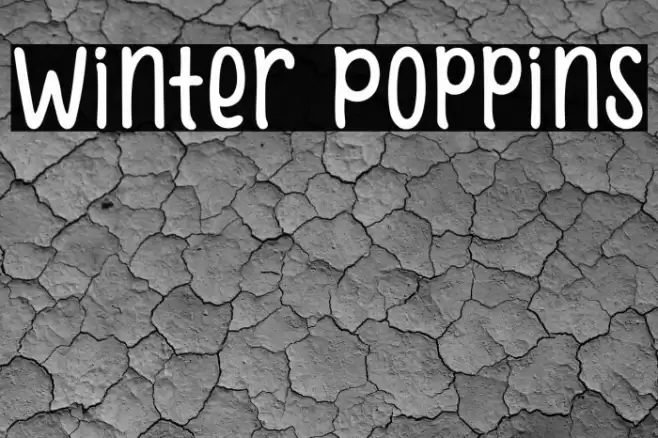 Winter Poppins Font examples