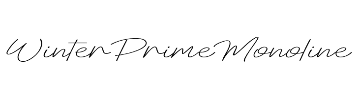 Winter Prime Monoline  Descarca Fonturi Gratis