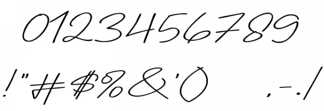 Winter Prime Monoline Schriftart Anderer Schreiben