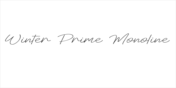 Winter Prime Monoline Logo
