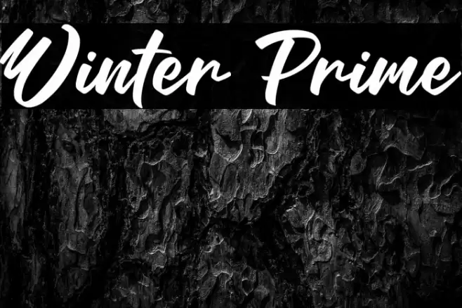 Winter Prime Caratteri examples