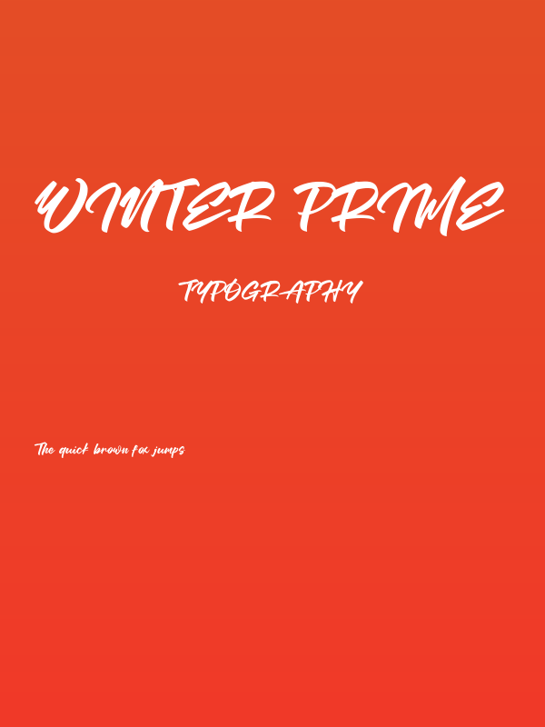 Winter Prime Poster