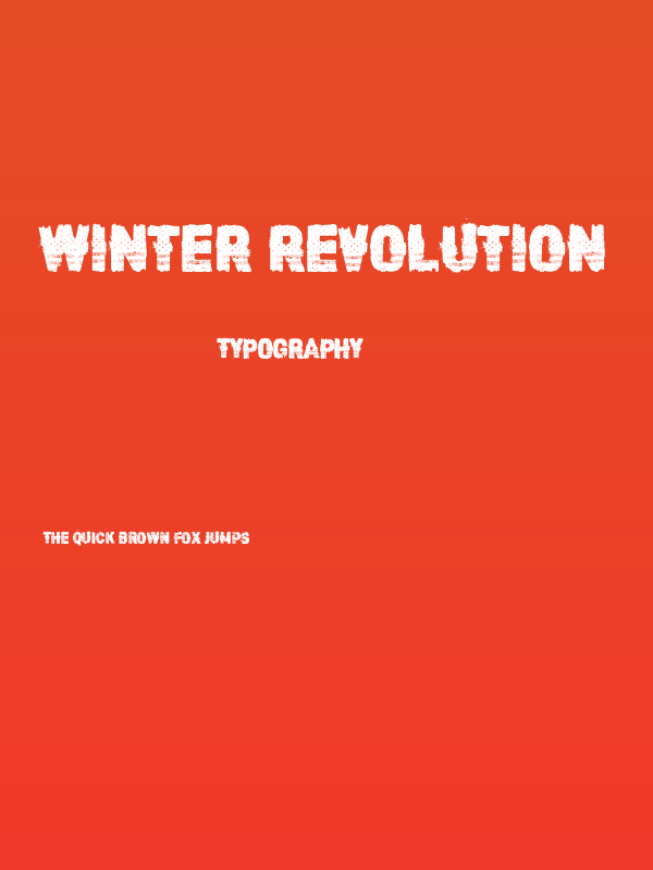Winter Revolution Poster