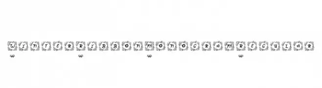 Winter Ribbon Monogram Regular  les polices de caractères gratuit tlcharger