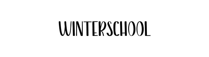 Winter School  フリーフォントのダウンロード