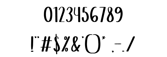 Winter School Font OTHER CHARS