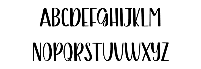 Winter School Font LOWERCASE