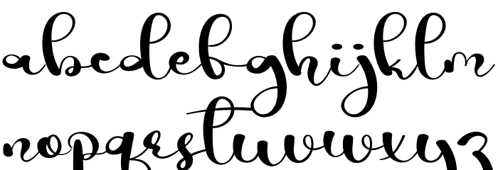 Winter Season Font LOWERCASE