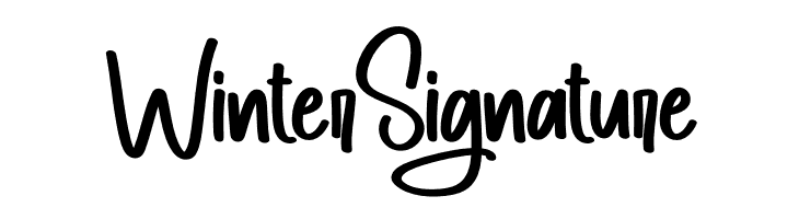 Winter Signature  नि: शुल्क फ़ॉन्ट्स डाउनलोड