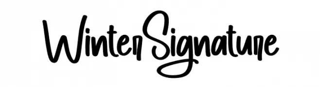 Winter Signature  font caratteri gratis