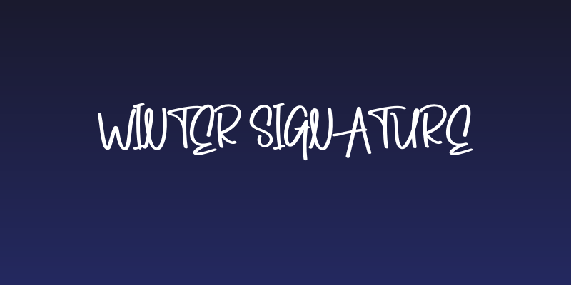 Winter Signature Social Header
