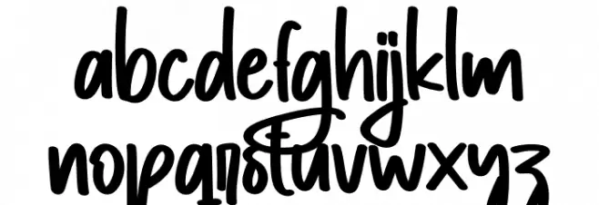 Winter Signature 字体 小写