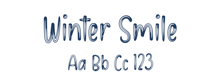 Winter Smile Font Preview