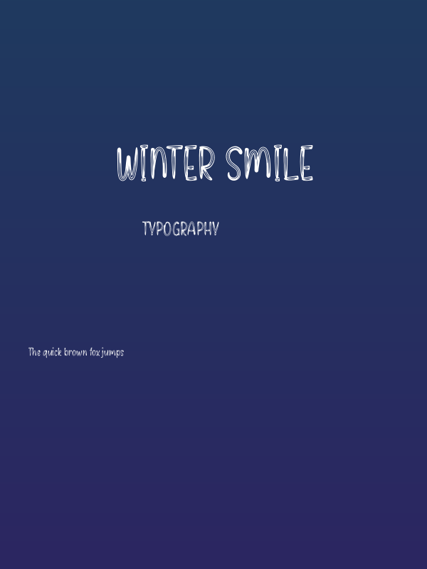Winter Smile Poster