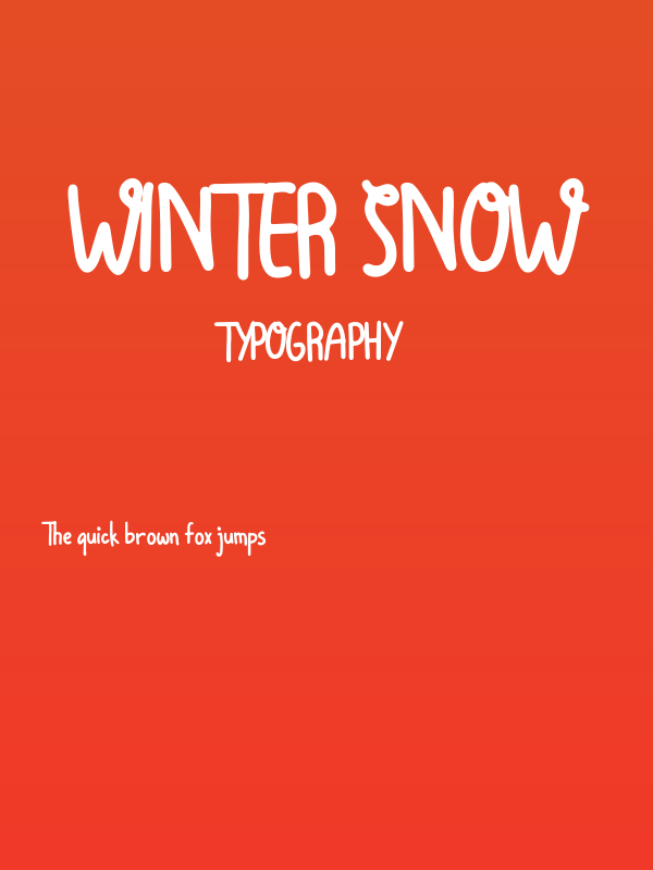 Winter Snow Poster