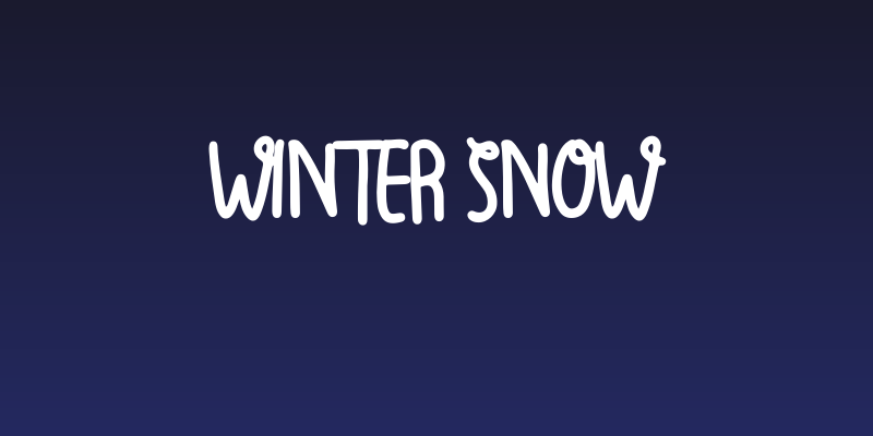 Winter Snow Social Header