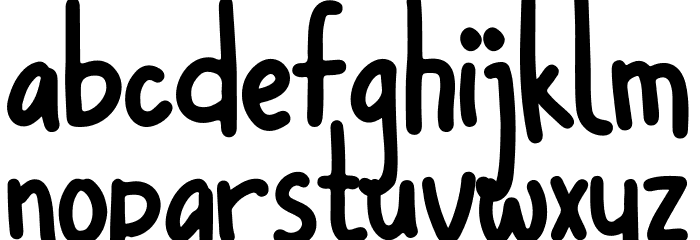 Winter Snow Font LOWERCASE