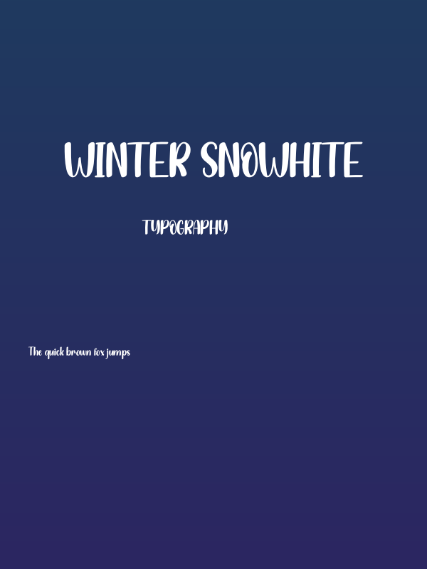 Winter Snowhite Poster