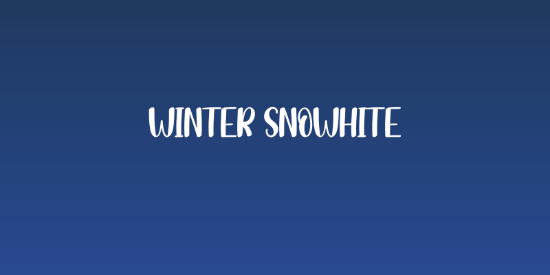 Winter Snowhite Social Header