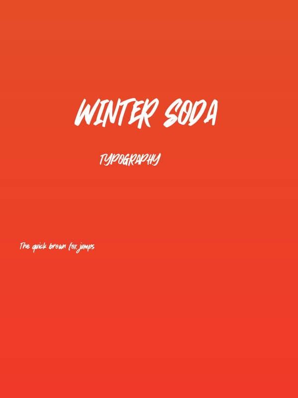 Winter Soda Poster